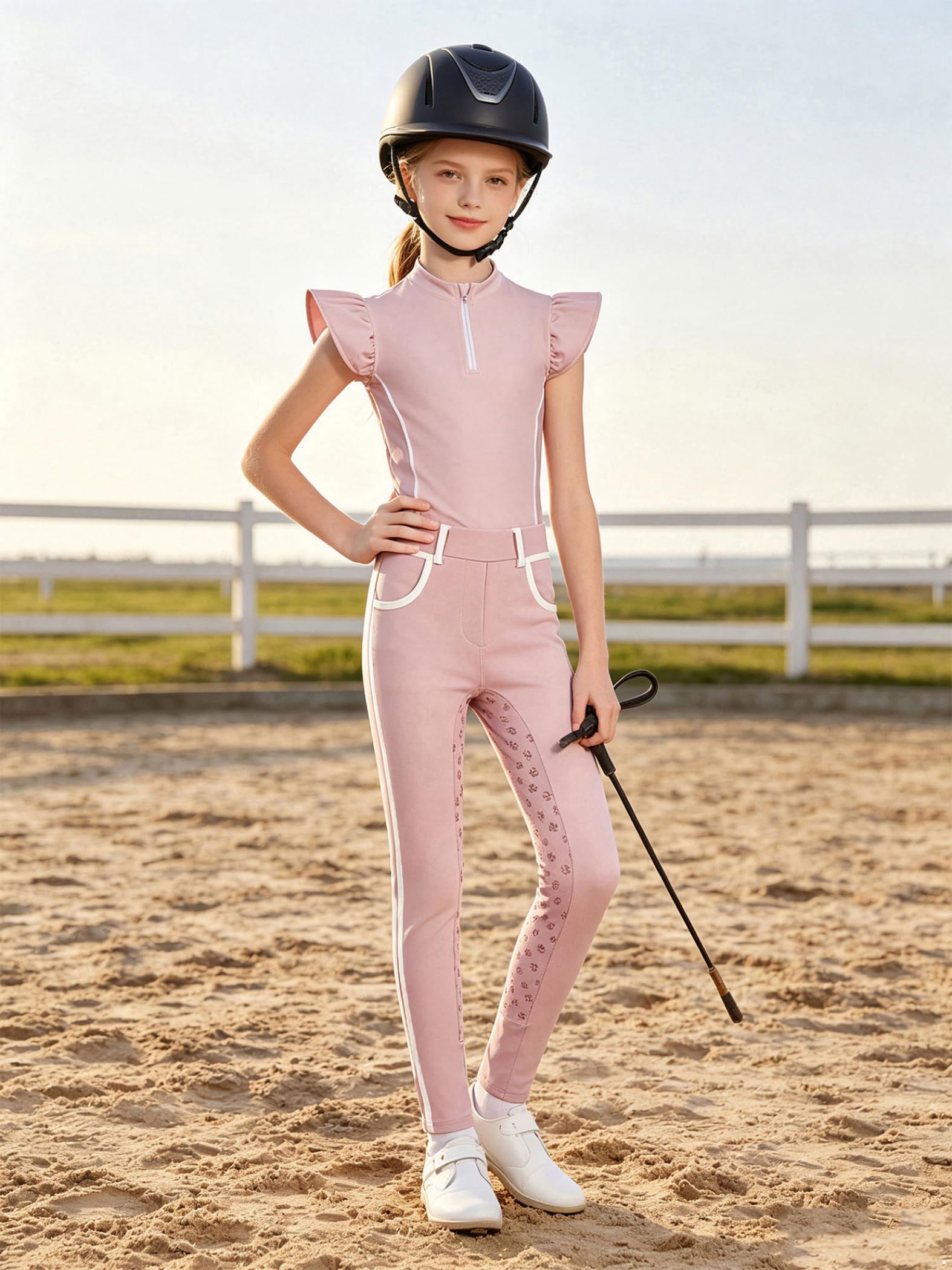 Niños Sudadera Y Pantalones Caballo Conjunto Deportivo Verano Años