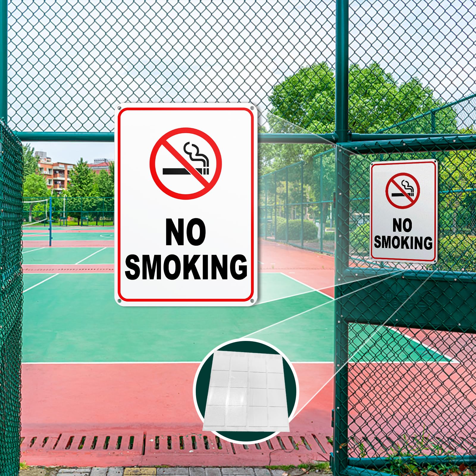 4 PCS DIFFUSORI Per Auto Vietato Fumare Cartello In Legno Segno Del - Foto 4