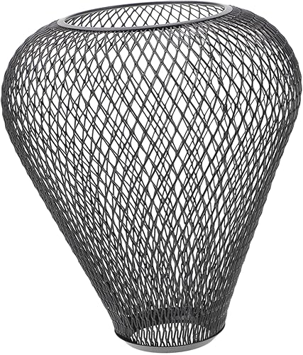 Miniatura 6 de Housoutil Pantalla de lámpara de hierro forjado, 3 uds, protector de jaula de malla metálica, pantalla de lámpara colgante, lámpara colgante de