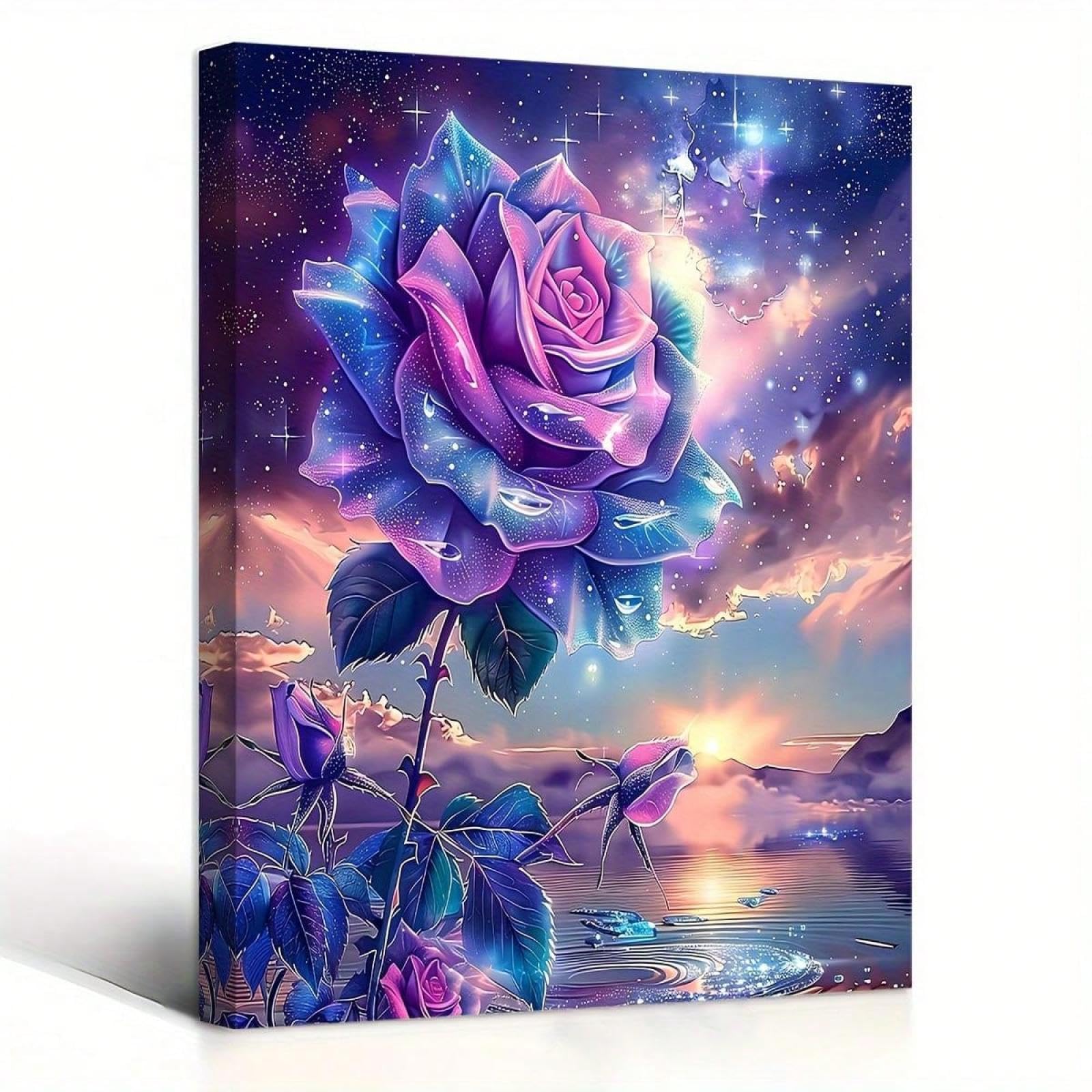 Affiche et impression de galaxie rose violette grand format pour décoration murale - 8