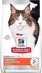 Ração Hill's Science Diet Digestão Perfeita para Gatos Adultos Sabor Salmão - 1.5kg
