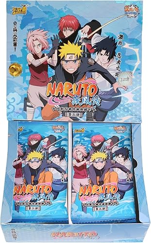XueGuo NarutoNinja Cards Booster Box Official Anime TCG CCG Coleccionable Paquete de cartas coleccionables (Capítulo de Soldados 2)
