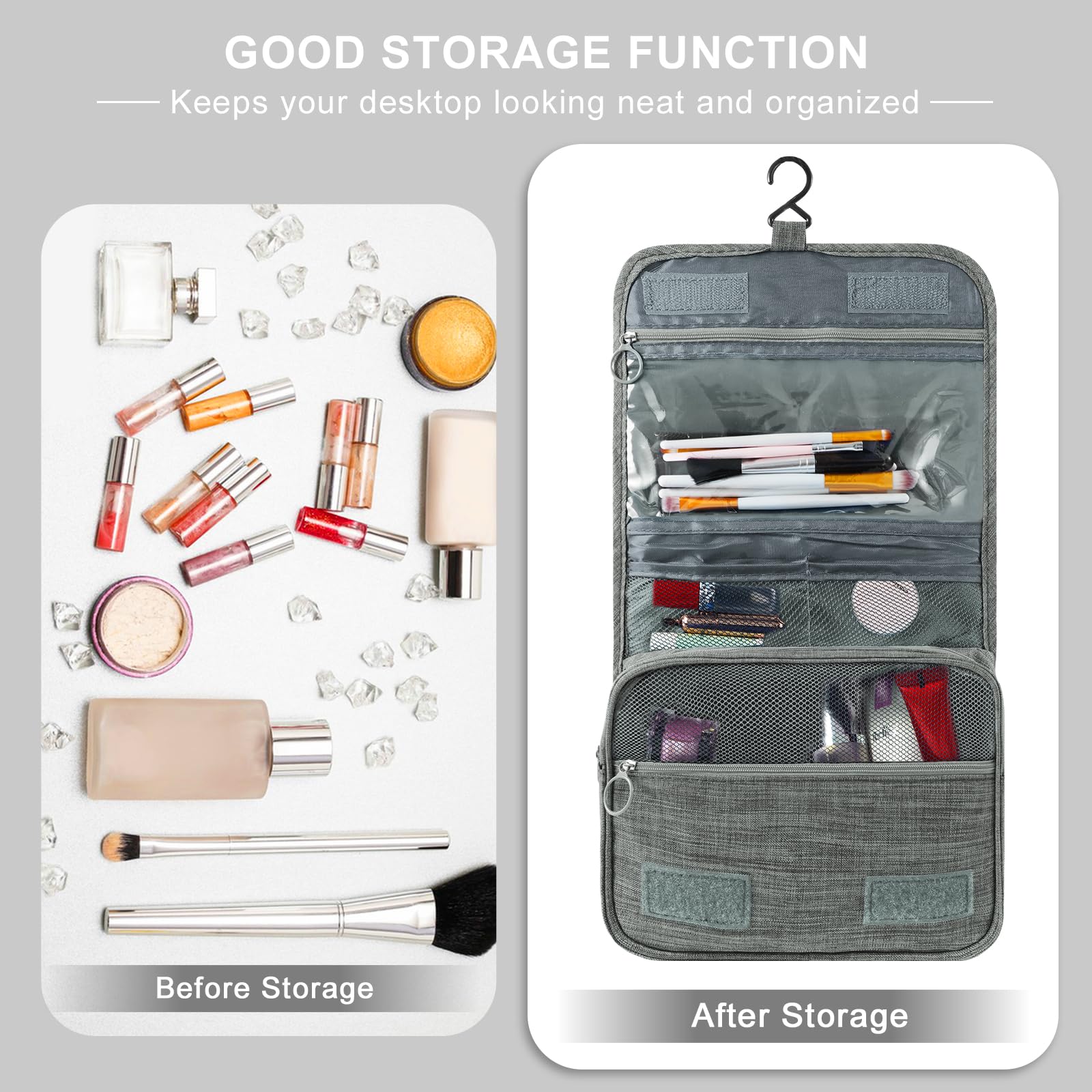 Beauty Case da Viaggio Donna Pochette Borsa da Trucco Pochette Trucchi Trousse Borsa da Trucc Astuccio da Toilette Piccola