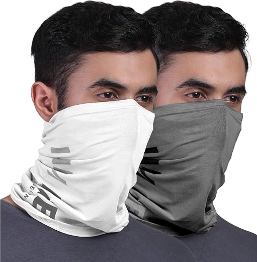 FREECULTR Printed Unisex Face Mask Bamboo Bandana for Dust Protection & Sun, Anti Bacterial Multipurpose Headband -100% Try On Guarantee