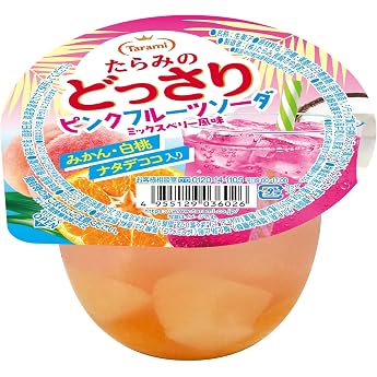 TURAMI Jelly, Psychedelic, Pink Fruit Soda, 8.1 oz 230 g, 1 Box, 6 Pieces