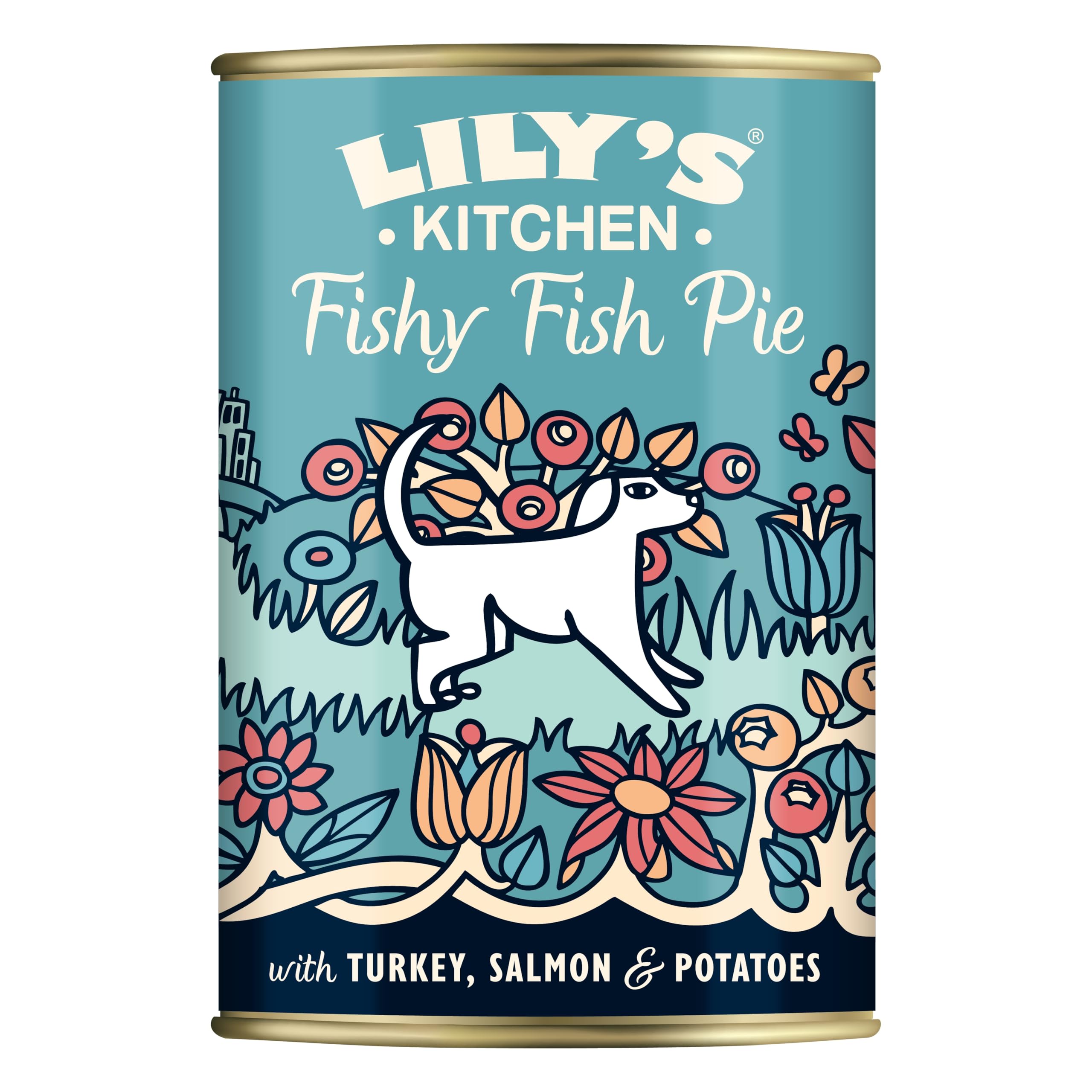 Lily's Kitchen Cibo Umido per Cani Pacco da (6 x 400 g) - Fishy Fish Pie Pesce