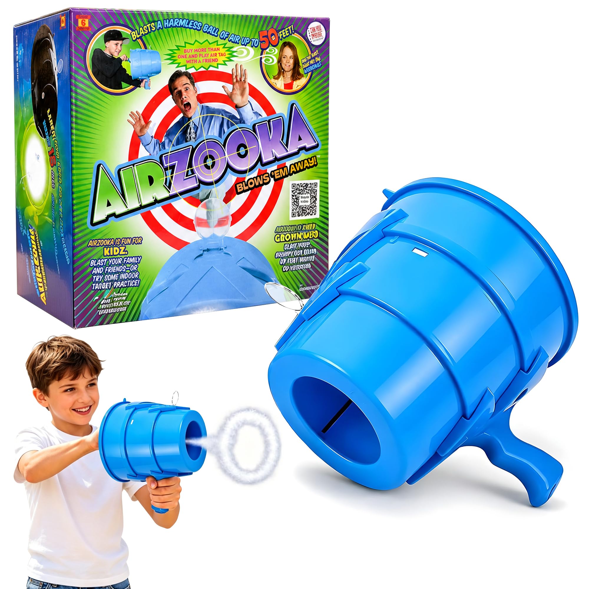 Air Cannon Toy, Fun Air Blaster Toy Gun for Kids & Adults