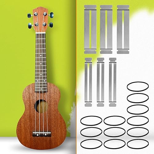 Miniatura 7 de Boao 3 juegos de protectores de trastes de guitarra, protectores de diapasón de acero inoxidable, protector de trastes de guitarra bajo, guardias