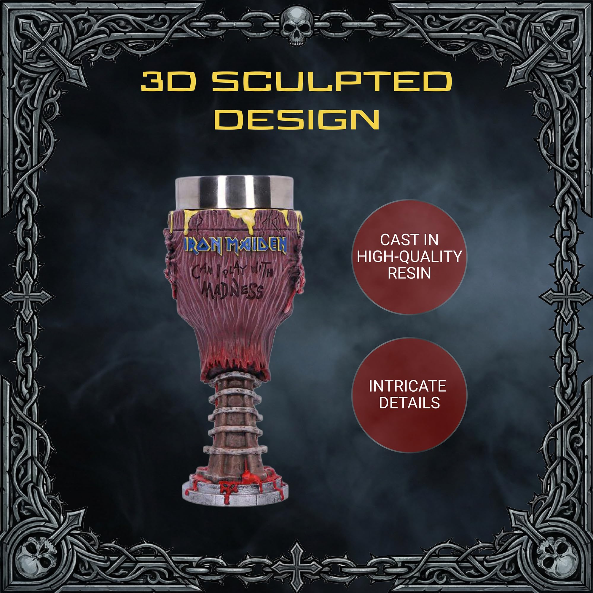 Nemesis Now Iron Maiden Can I Play With Madness Goblet
