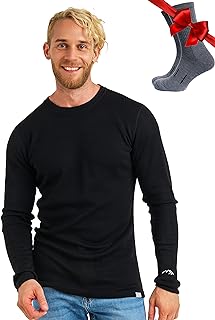 Merino.tech Merino Wool Base Layer - Mens 100% Merino Wool Long Sleeve Thermal Shirts Lightweight, Midweight, Heavyweight