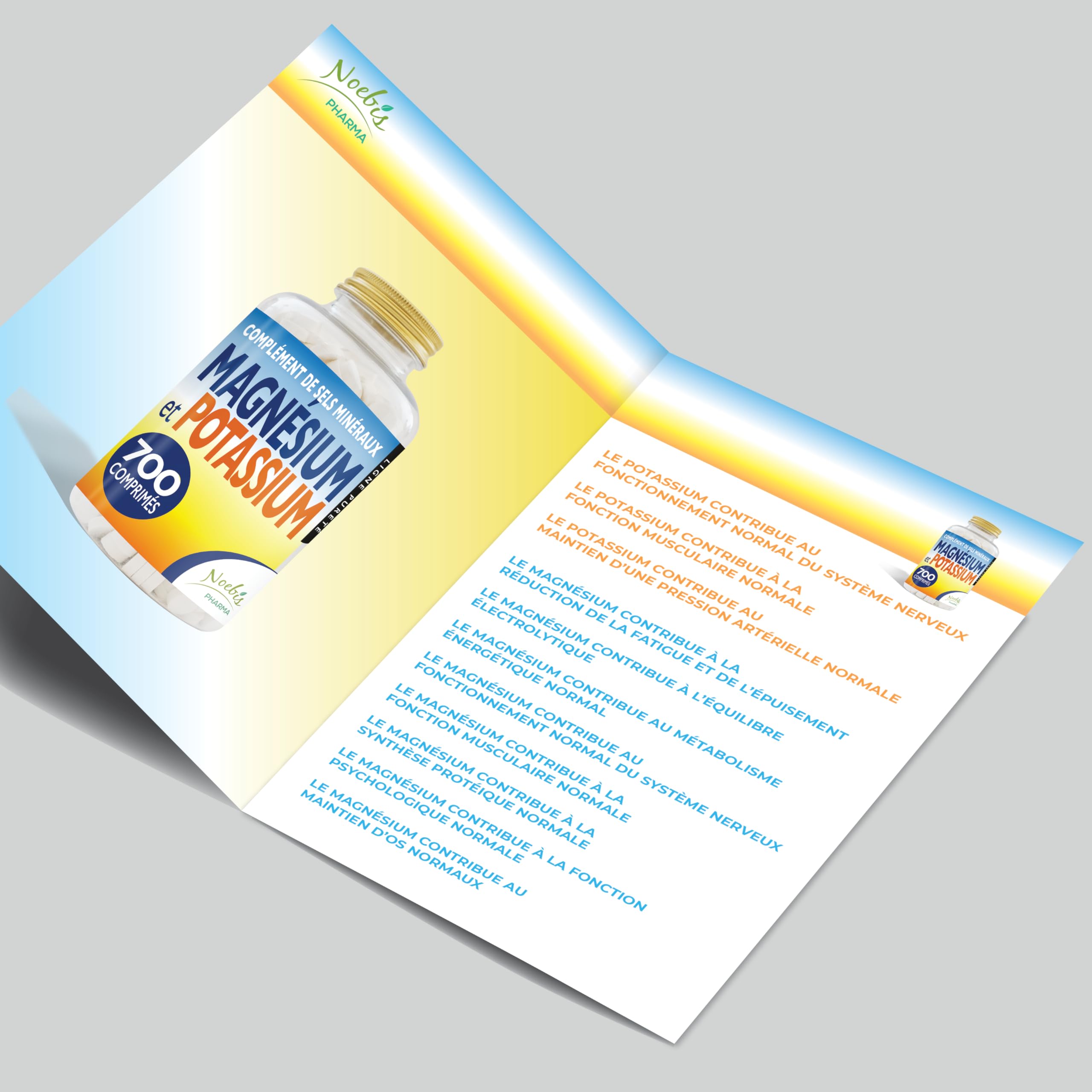 Magnésium et Potassium 700 comprimés - Citrate de magnésium et de potassium - Contre la fatigue et l'épuisement physique, la chaleur, sels minéraux organiques hautement assimilables