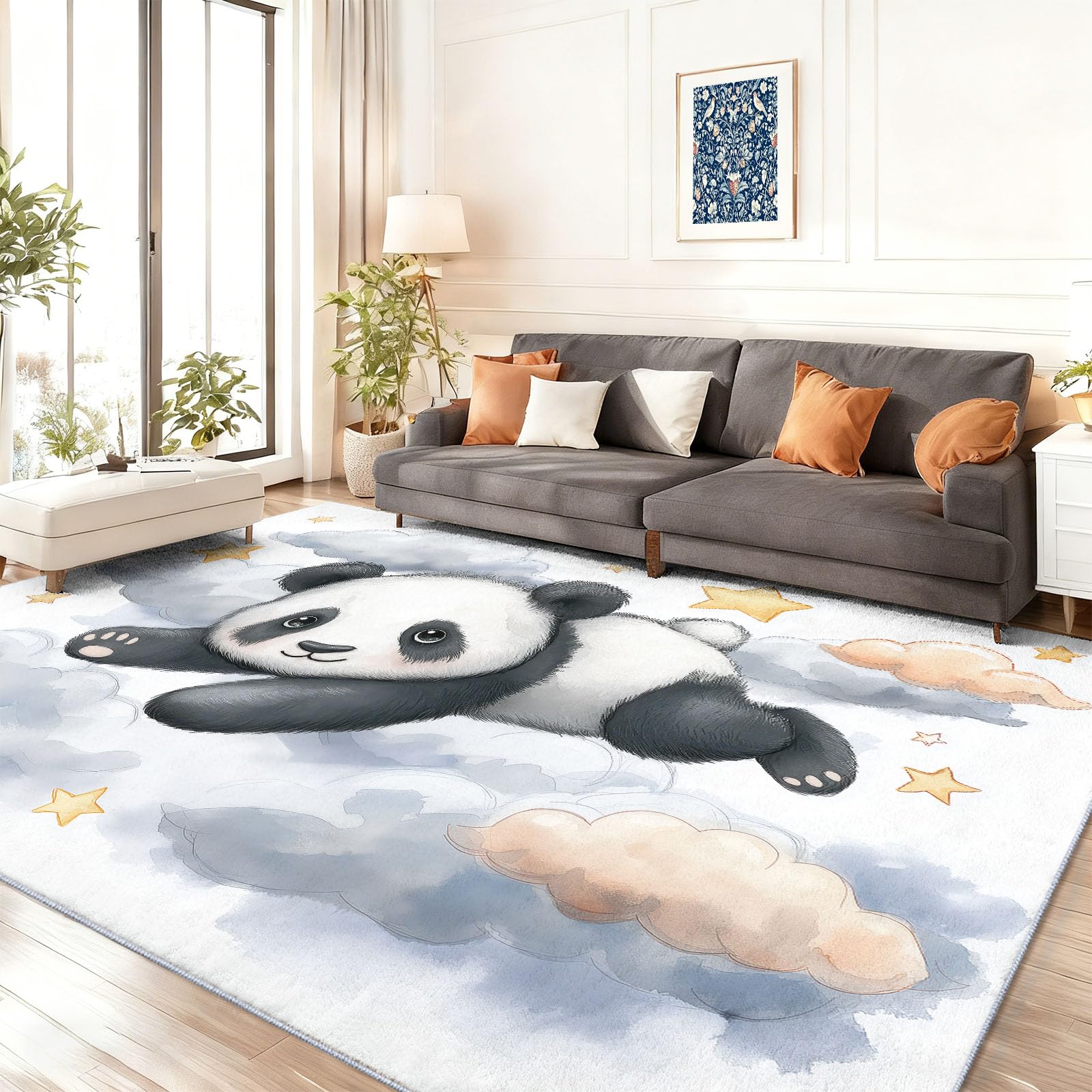 Alfombra de 120 x 170 cm, estilo natural engrasado, lavable