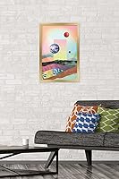 Vista 71 de Trends International Abstract Space Wall Poster with Magnetic Frame