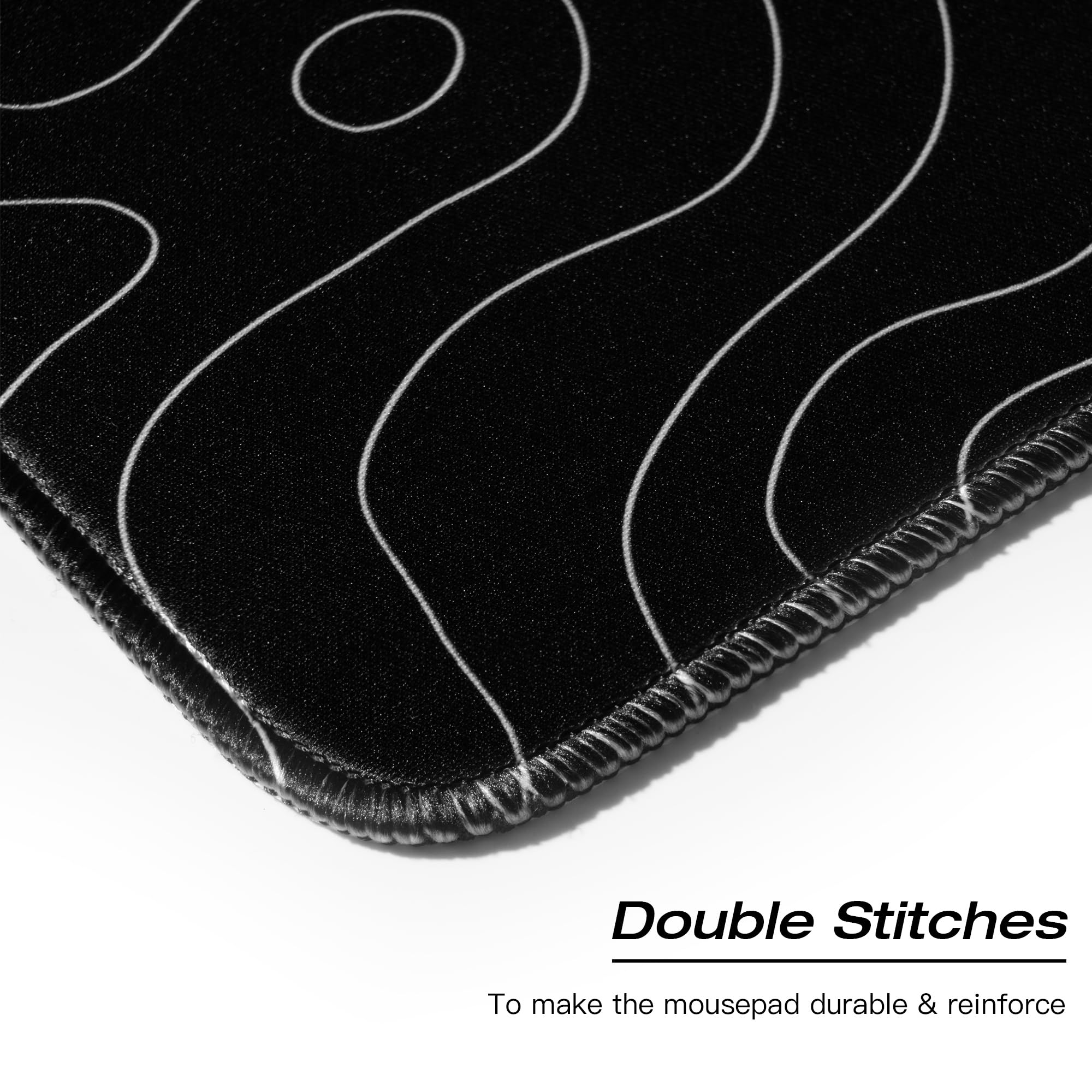 Amazon.com: XVX Black and White Topographic Mousepad, XXLarge