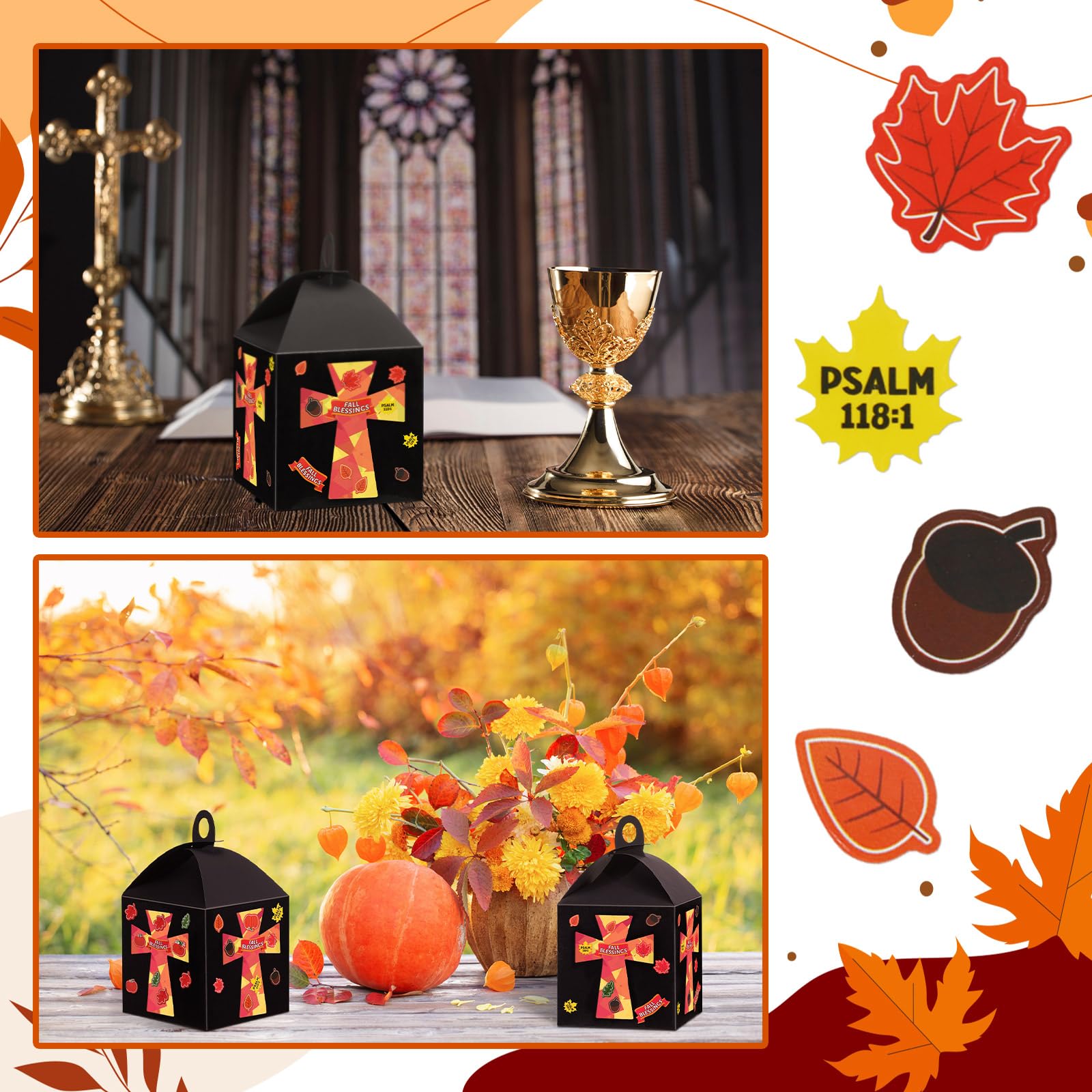 DIY Herbstkreuz-Bastelset – Dankes-Deko Mit Blättern & Seidenpapier