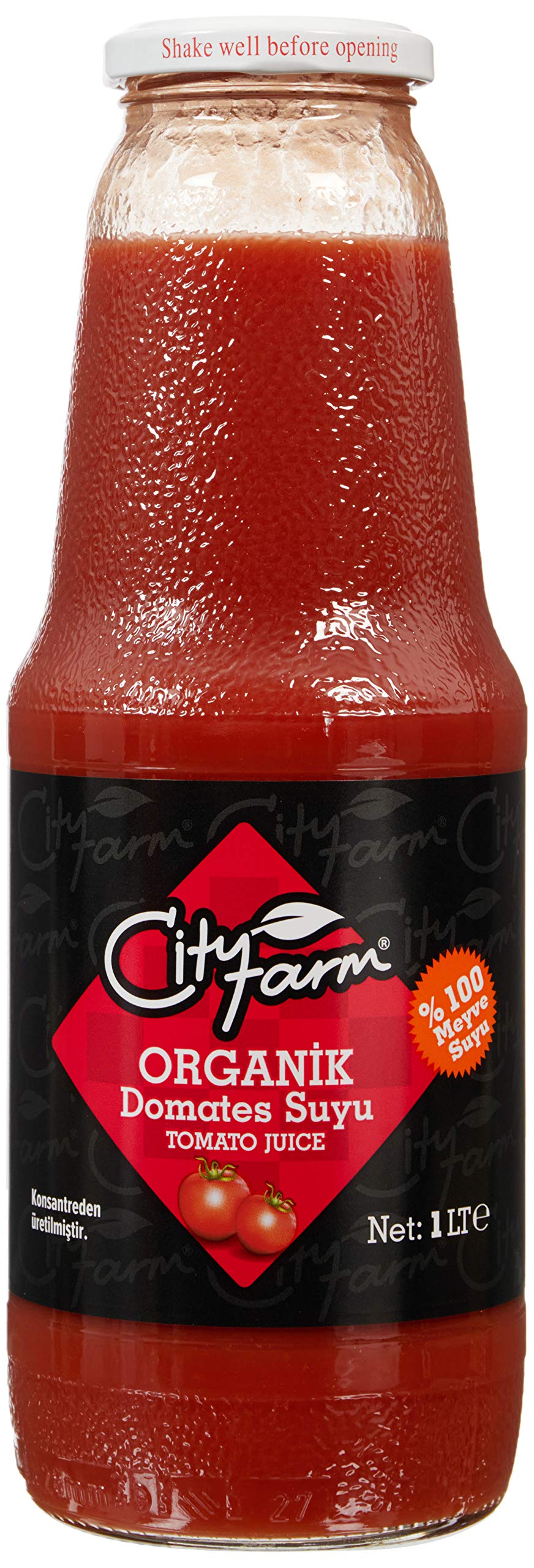 CityFarm Organik Domates Suyu 1 Lt