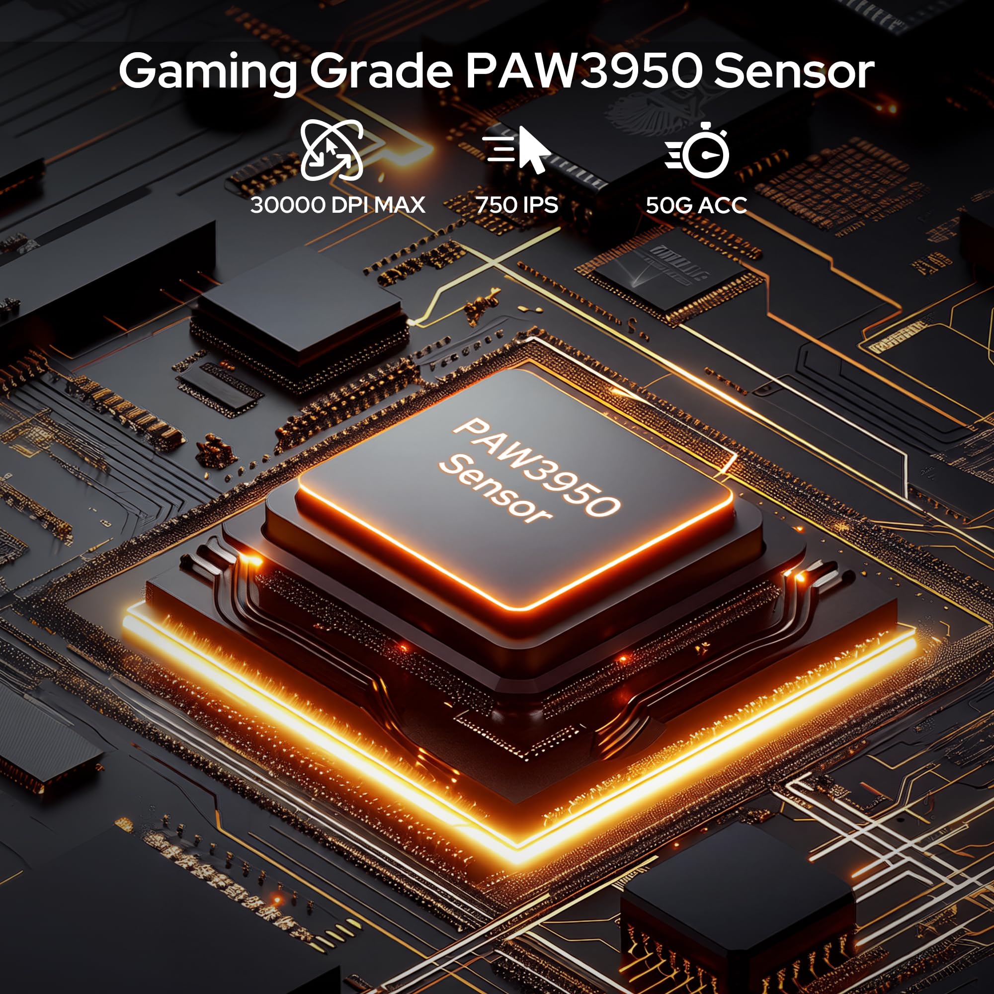 Redragon M916 ULT Ratón Gaming Inalámbrico 8K 54g Ultraligero 30000 dpi | Agarre Ergonómico Natural Botones Programables Alta Precisión Tasa de Sondeo 8K