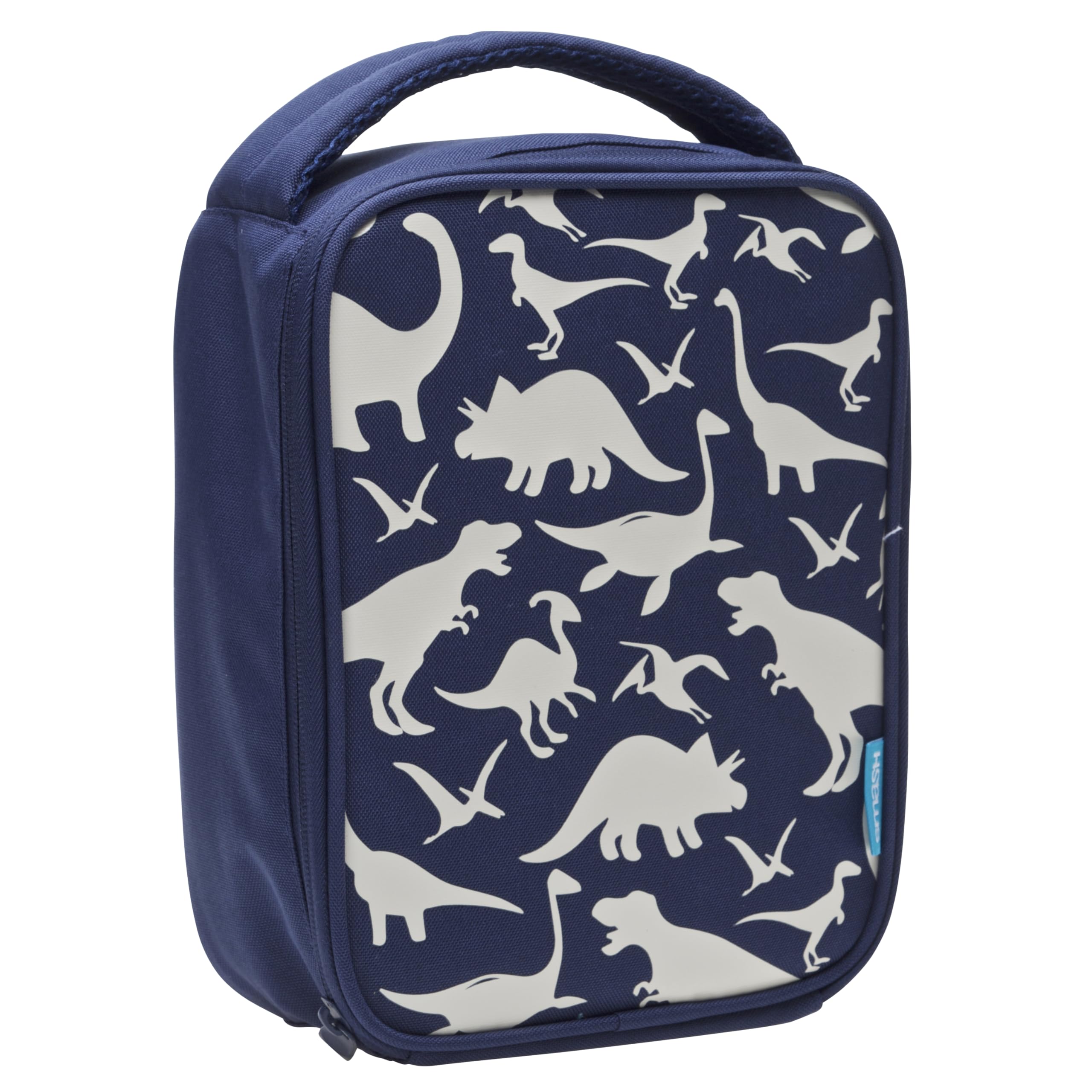 Smash Kids Insulated Lunch Bag, Navy Dinosaur