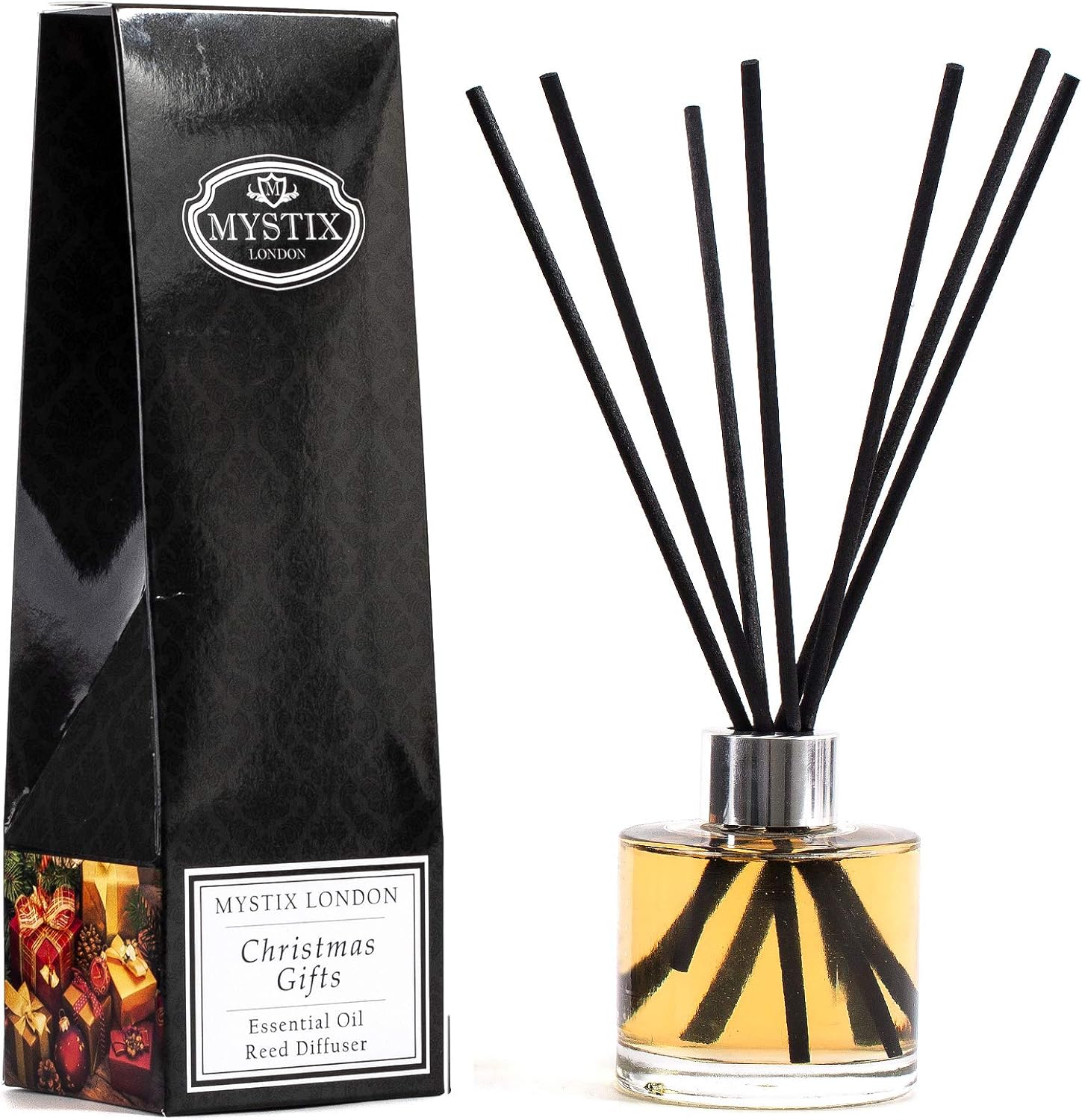 Mystix London | Aphrodisiac Essential Oil Blend Reed Diffuser | 100ml | Best Aroma for Home, Kitchen, Living Room and Bathroom | Perfect as a Gift | Refillable