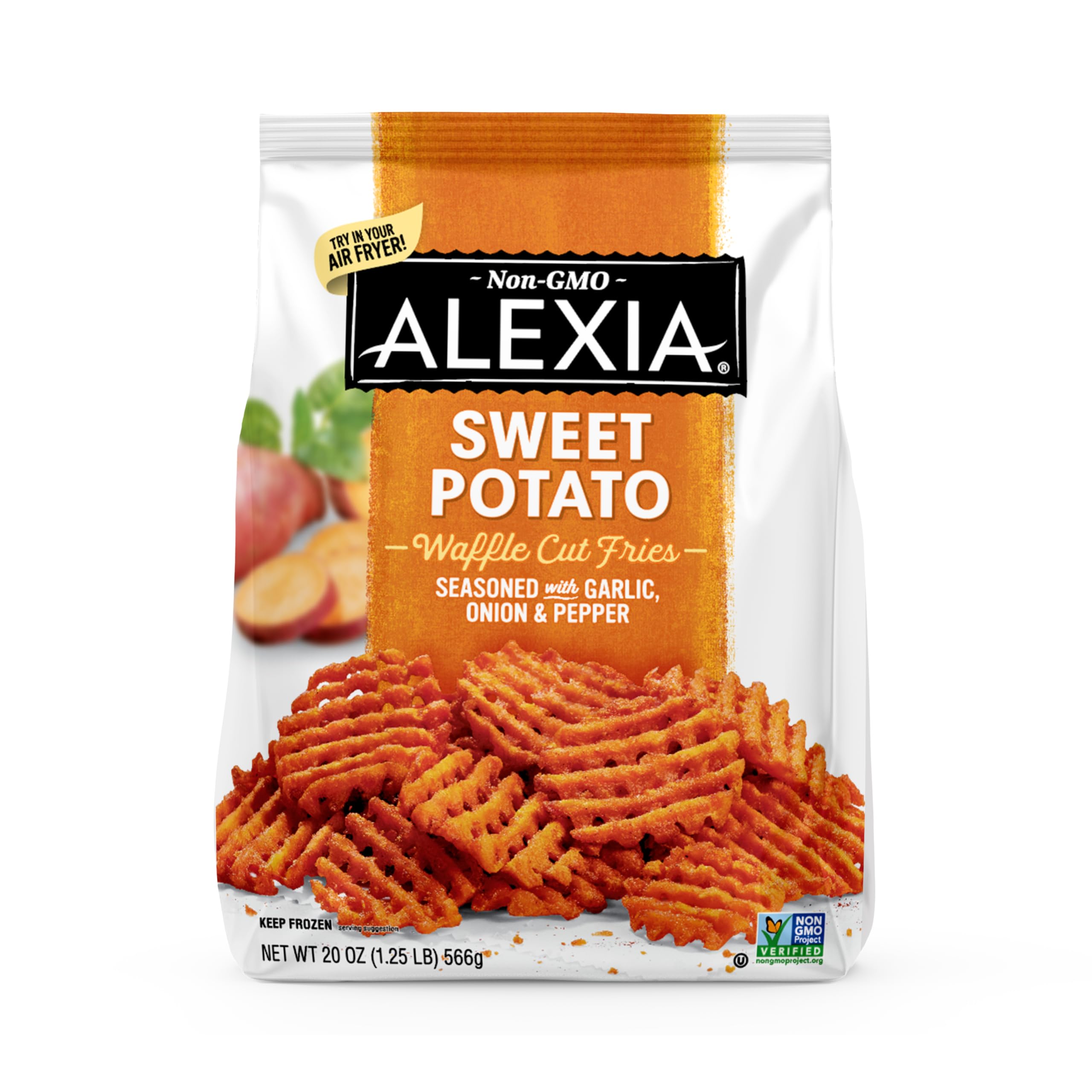 ALEXIA Sweet Potato Waffle Cuts 20 oz frozen