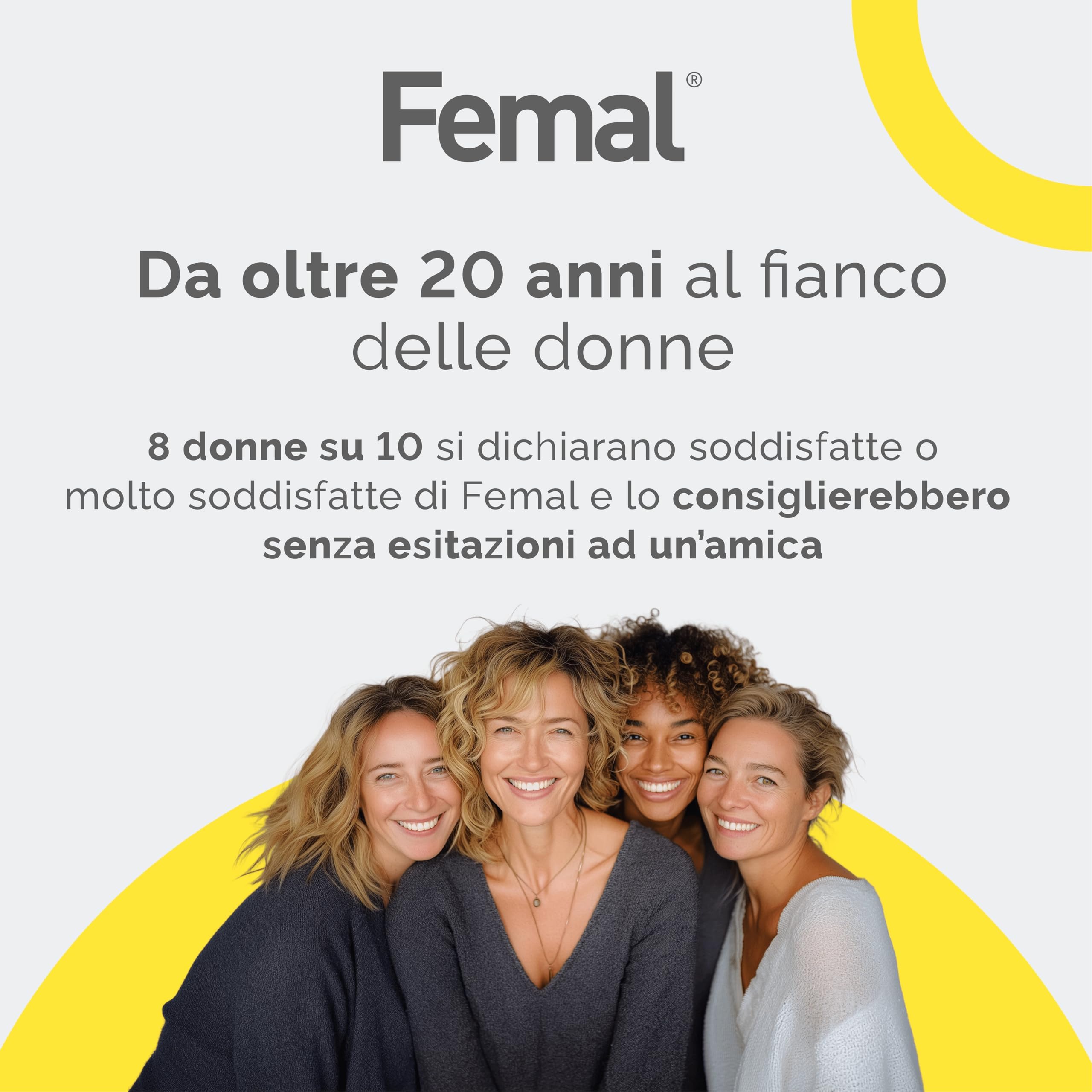 Femal Menopausa 30 Capsule di origine Vegetali, Integratore Naturale Non Ormonale per Vampate, Sbalzi d'Umore, Disturbi Sonno, Sudorazioni notturne e Stanchezza, Estratto Polline e Vitamina E