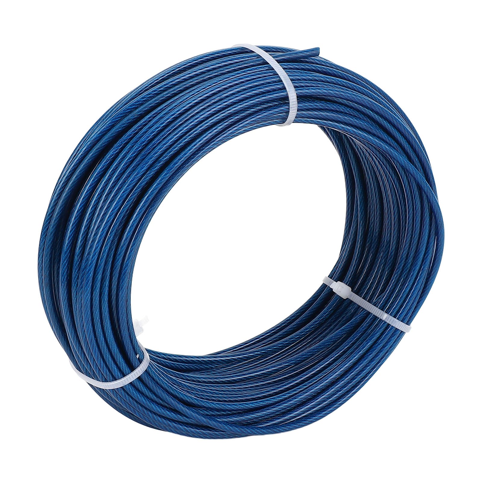 Set di Tensione per Tenditore a Fune in Acciaio Rivestito in Plastica da 100 Piedi, Set di Rete da 3 Mm per Stendibiancheria da Esterno, di Recinzione per Piante