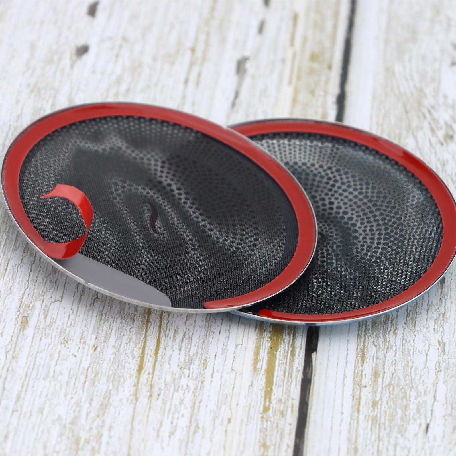 4 piezas de cubierta para altavoces de coche, cubierta para altavoces de puerta, carcasa para bocina, compatible con Mercedes-Benz Clase E/C/GLC W213 W205, accesorios para interior de coche (plata