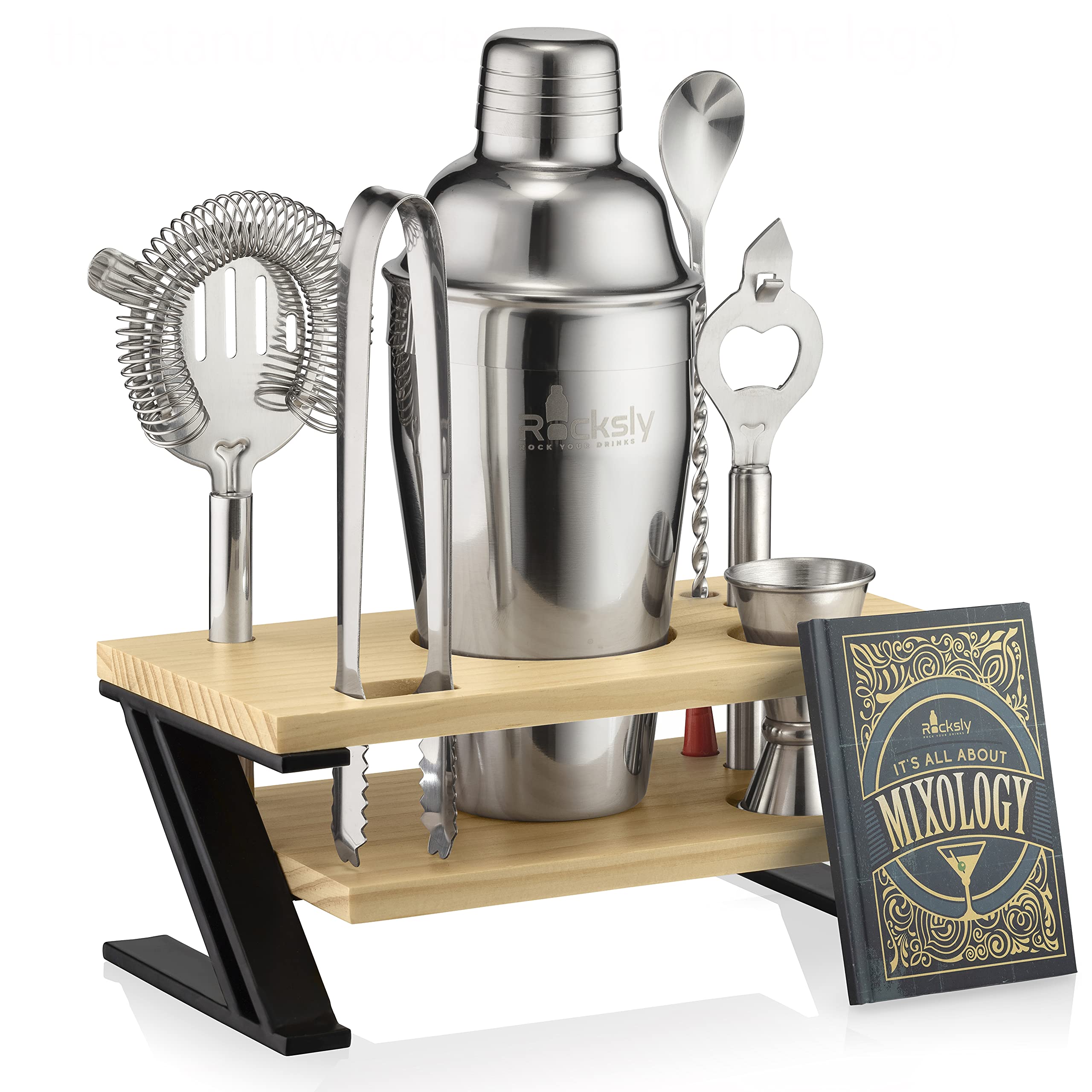 Buy Cocktail Shaker Set and Mixology Bartender Kit for Drink Mixing Mixology Set with 7 Bar