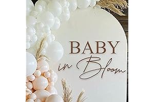Baby in Bloom Baby Shower Party Decal Sign