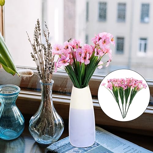 Miniatura 7 de FOMIYES 1 juego de 4 flores artificiales decorativas, decoración africana, ramos de novia para decoración del hogar, flores artificiales secas,