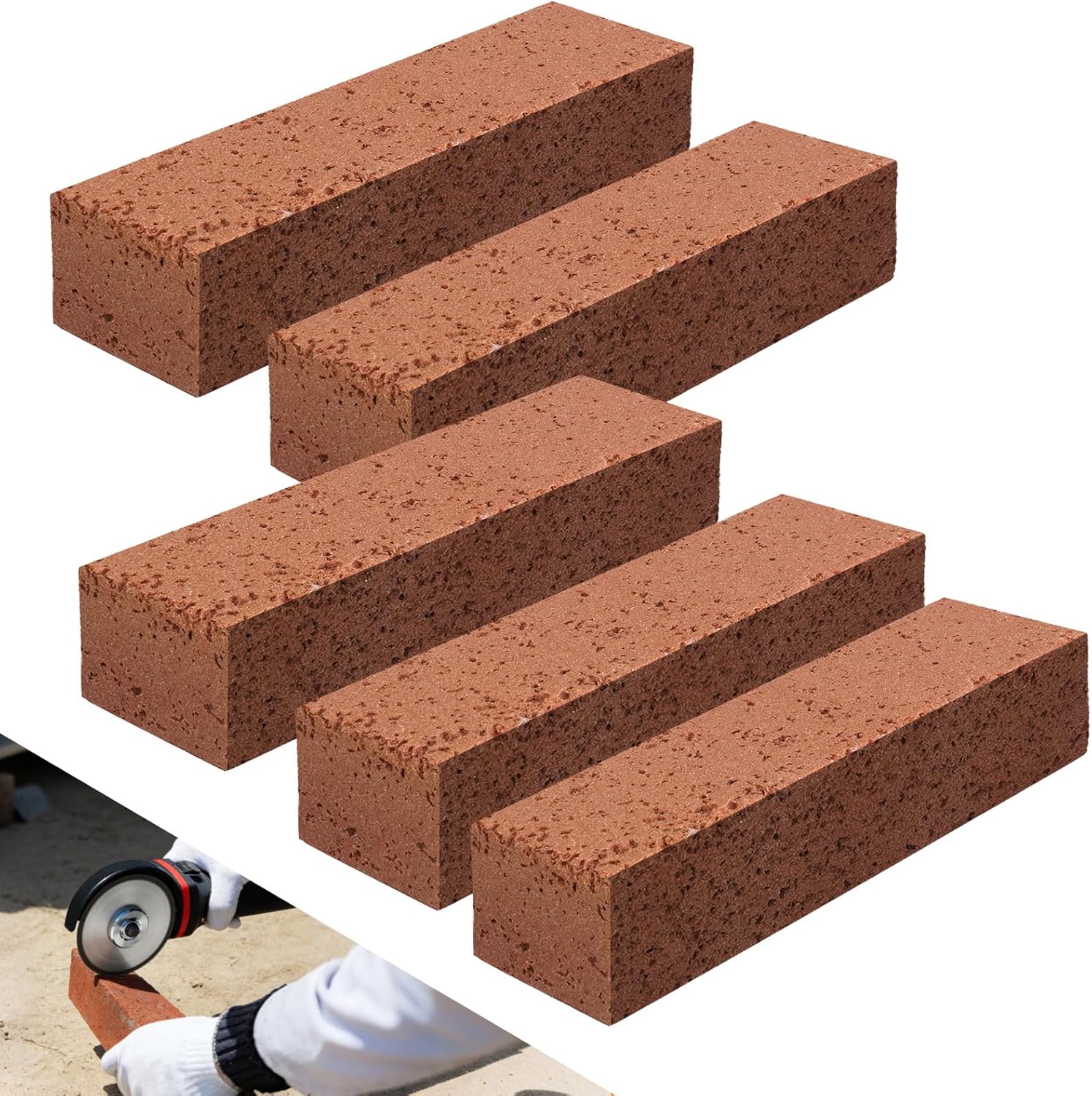 5 Pcs Diamond Blade Resin Dressing Stone Diamond Blade Sharpening Dressing Stone for Grinding Wheels, Drill Bits and Hole Saws