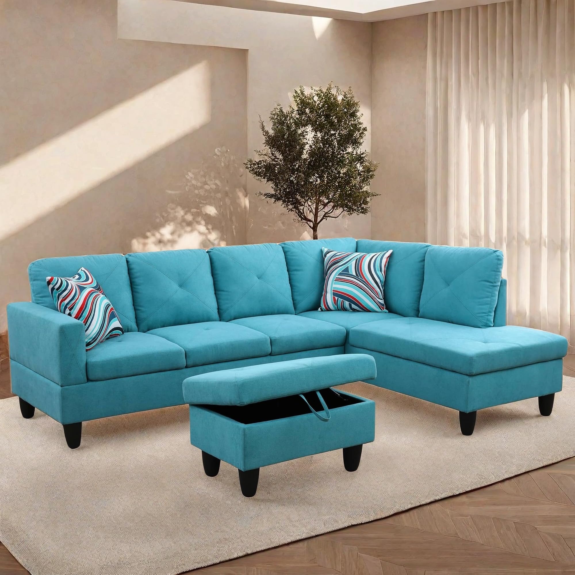 ChicFurnit L Shaped Sectional Couches, Lounge Modular