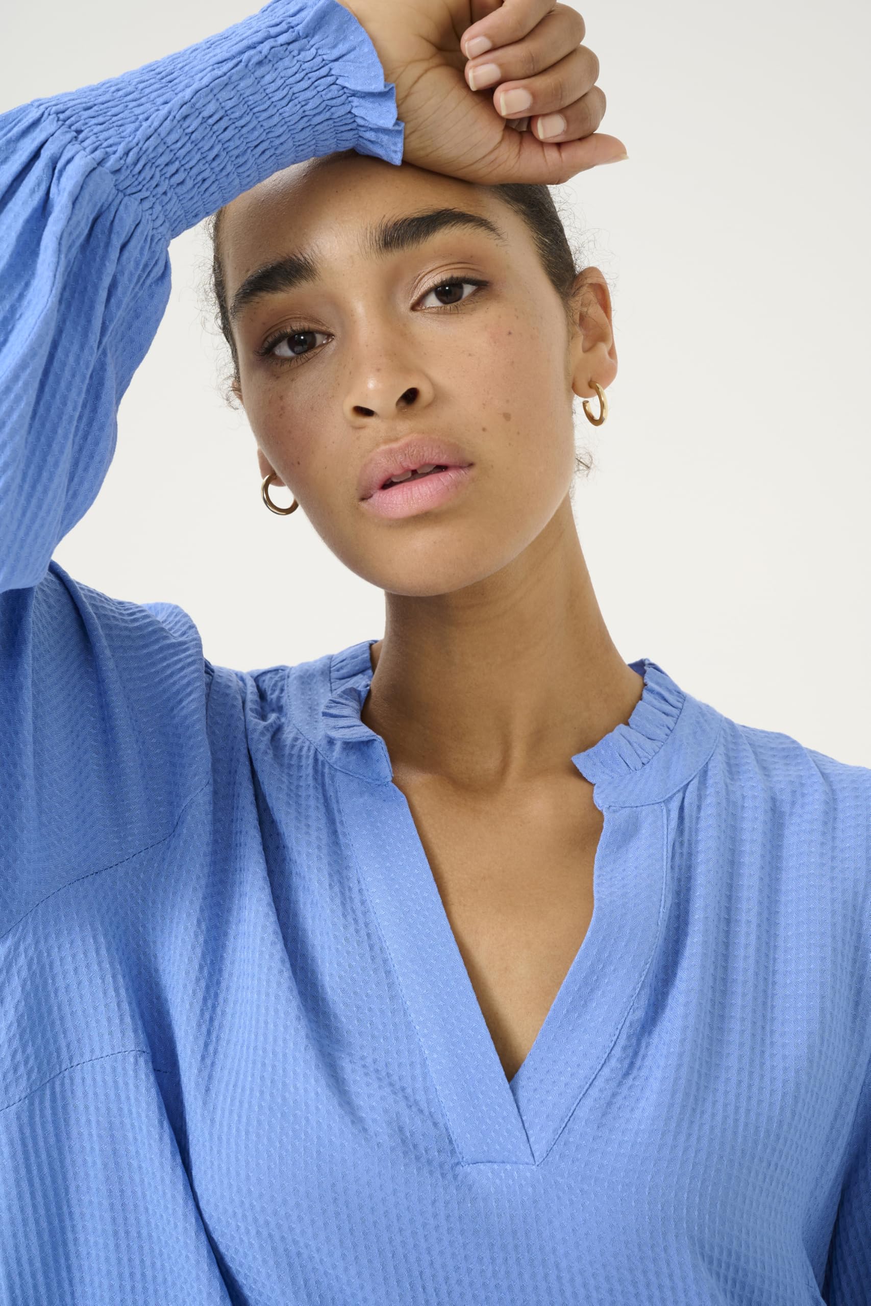 KAFFE Damen Kleid KAmathilde Lange Ärmel