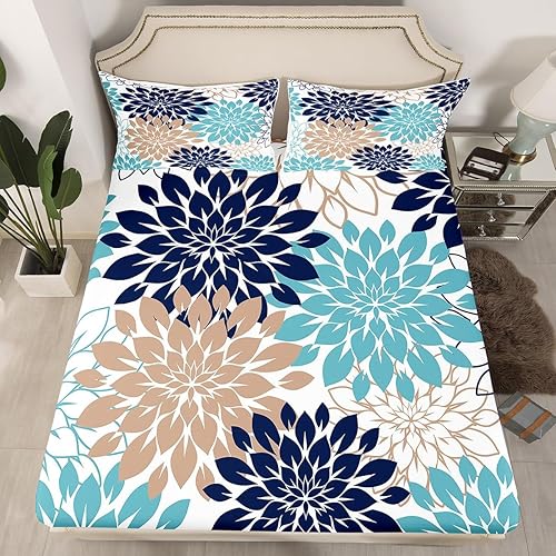 Miniatura 23 de Sábanas bajeras de violín 3D tamaño matrimonial, juegos de ropa de cama de 3 piezas para niños, niñas, niños, adolescentes, decoración de marrón