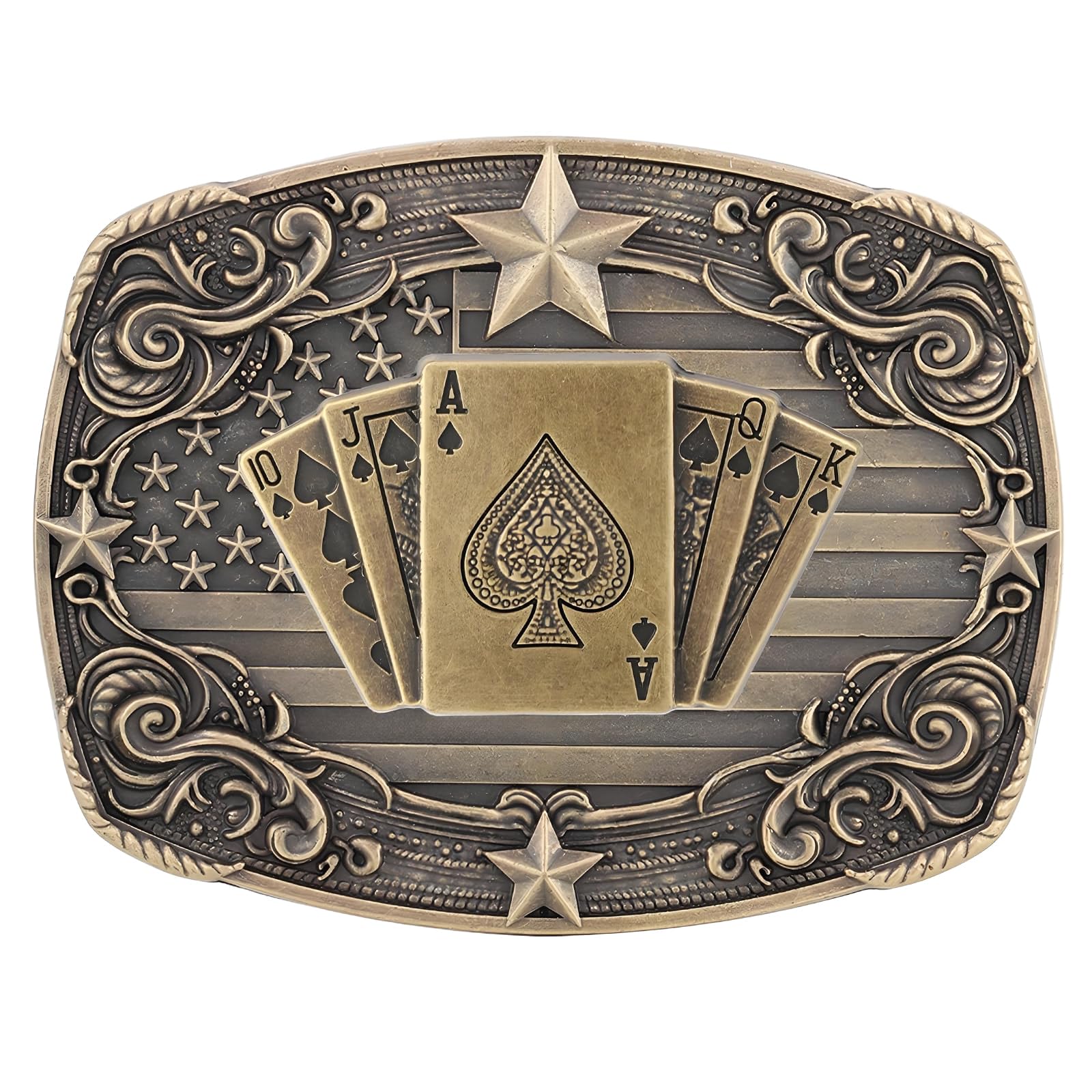 Western Cowboy Vintage Rodeo Cross Prayer Horse Belt Buckle Men