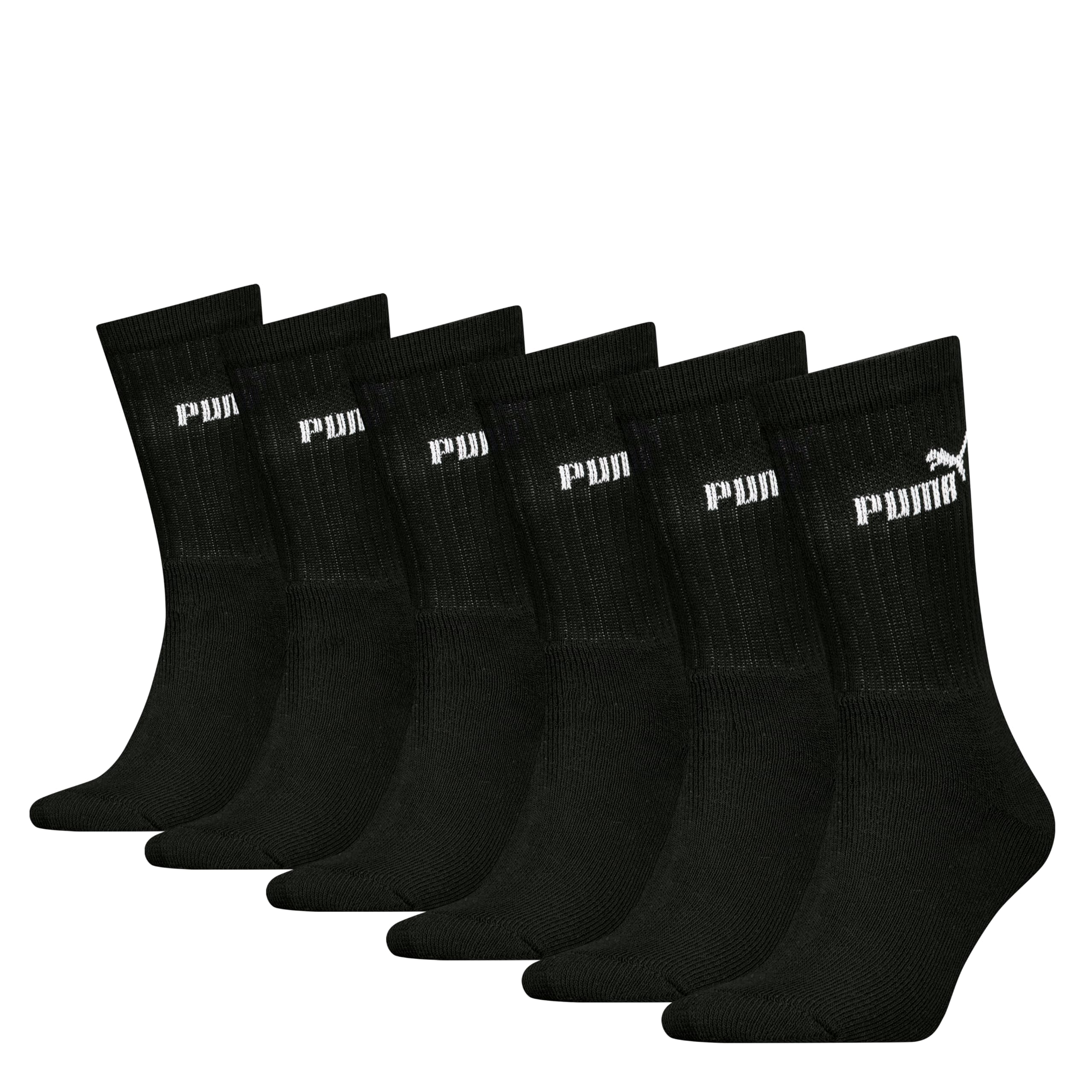 PUMA Men's Sports Socks, 200 - Black, 43-46