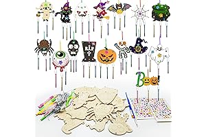 16 Pack Halloween Wind Chime Kit, Perfect for Trick and Treats