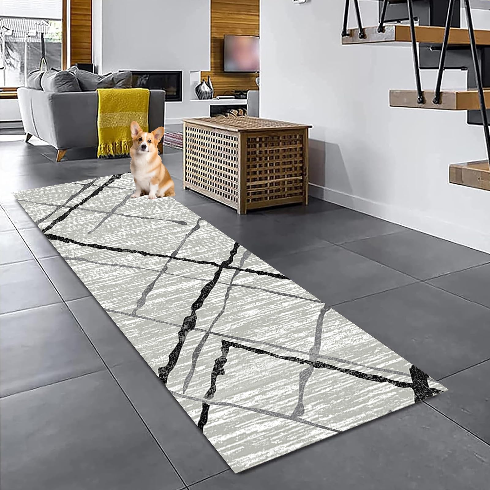 Alfombra antideslizante lavable que evita resbalones en la cocina
