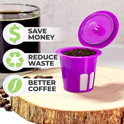 Miniatura 2 de Perfect Pod Cafe Flow - Filtro de cápsulas de café reutilizable, paquete de 2 unidades, cápsula K Cup recargable compatible con cafeteras K-Mini