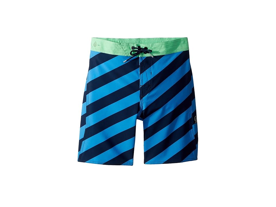 

Volcom Kids Stripey Elastic Boardshorts (Little Kids/Big Kids) (Indigo) Boy's Swimwear