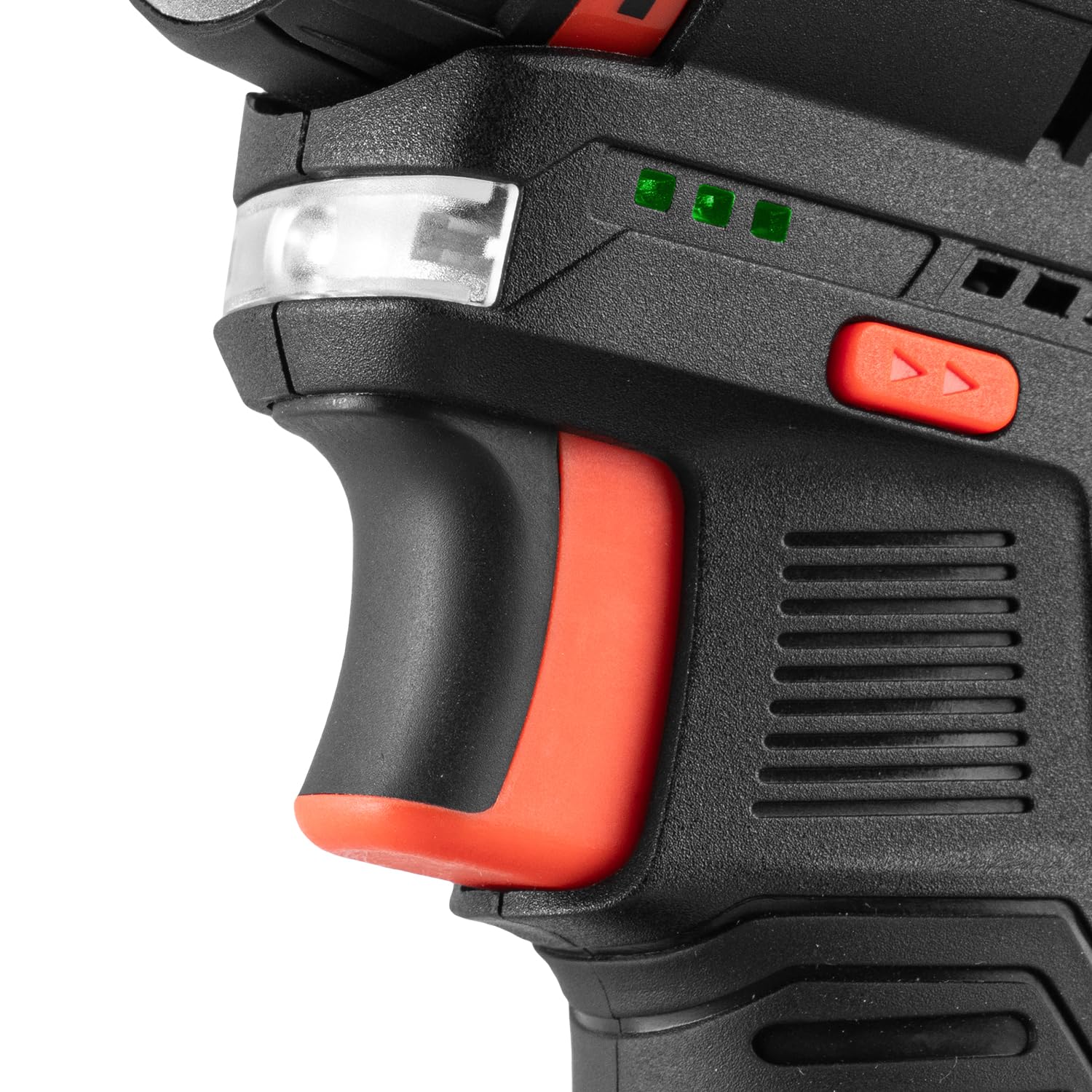 Taladro Atornillador Inalámbrico Brushless CD-12QBC 12V 45 Nm - 2 Baterías 2Ah, Cargador, Maletín, Cabezal Angular y Excéntrico - Portabrocas Desmontable con Portapuntas Hexagonal 1/4" - Por Dnipro-M