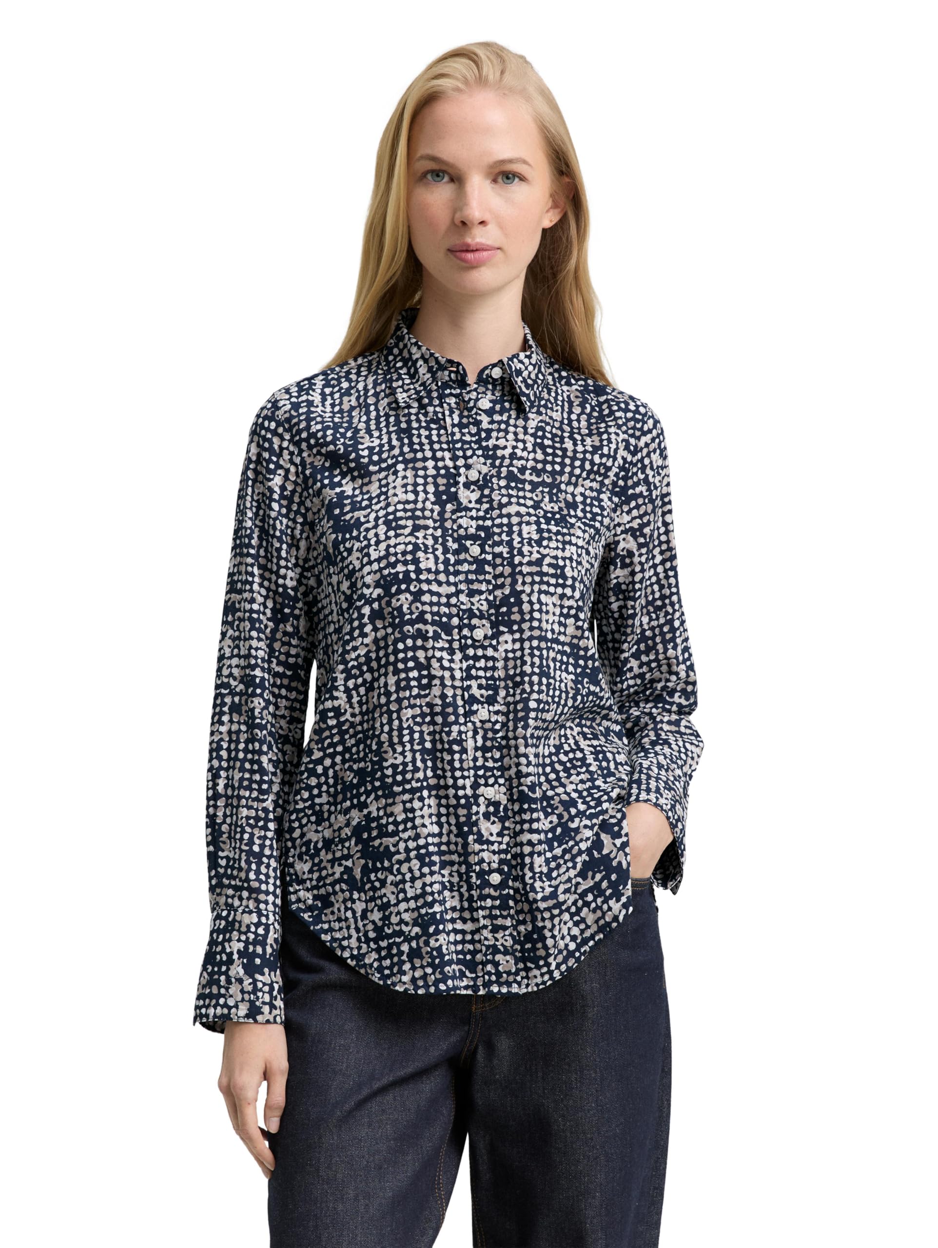Tom Tailor Damen Hemdbluse mit Muster