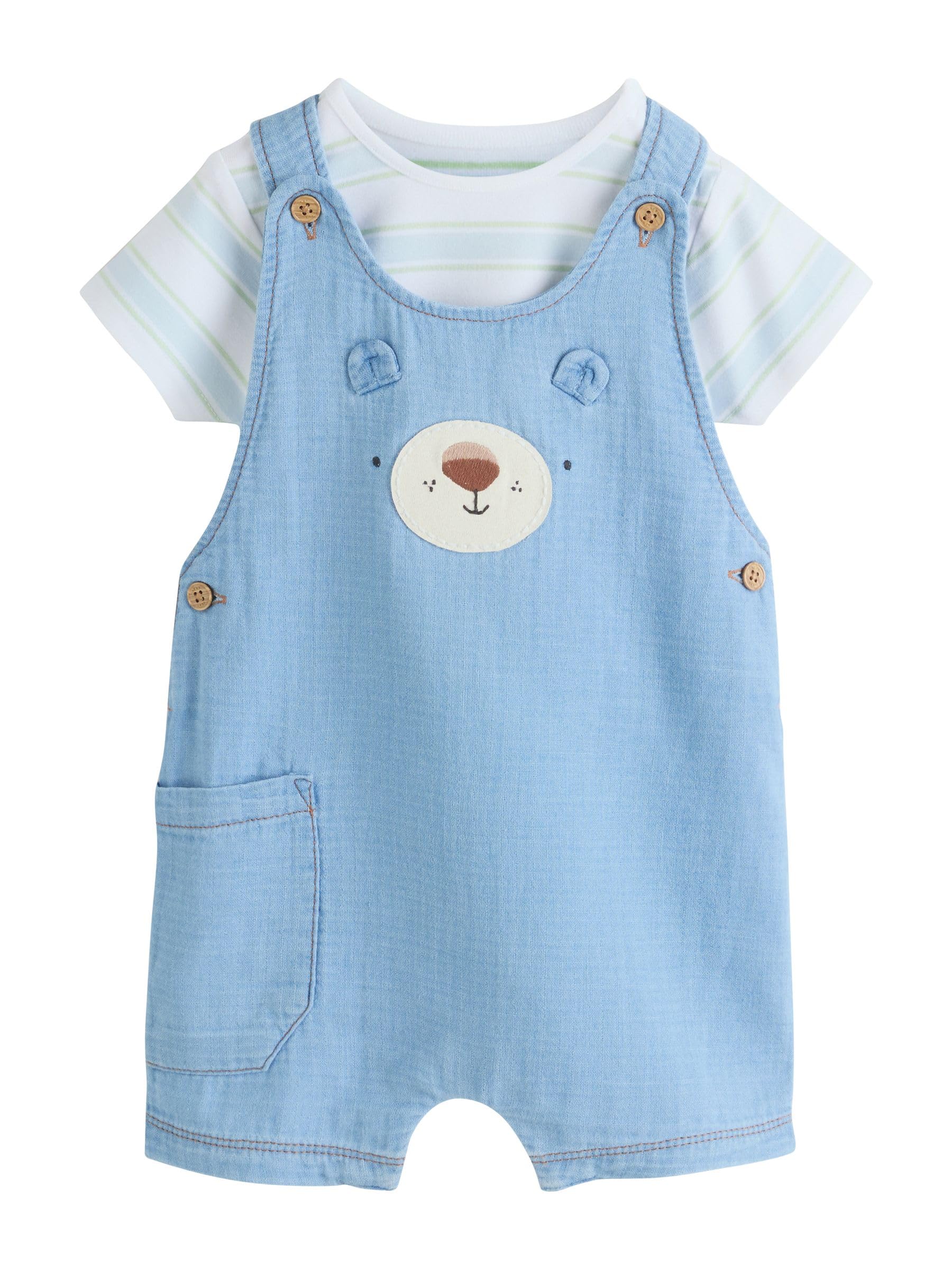 NEXT Bebés niño Conjunto de Peto y Bodi Tejidos para bebé