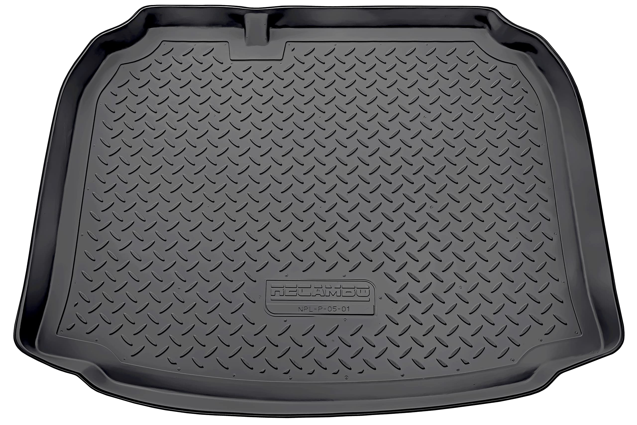 Recambo Alfombrilla de Goma para Maletero para Audi A3 8P + Sportback 2003 2012, Ajuste con Borde