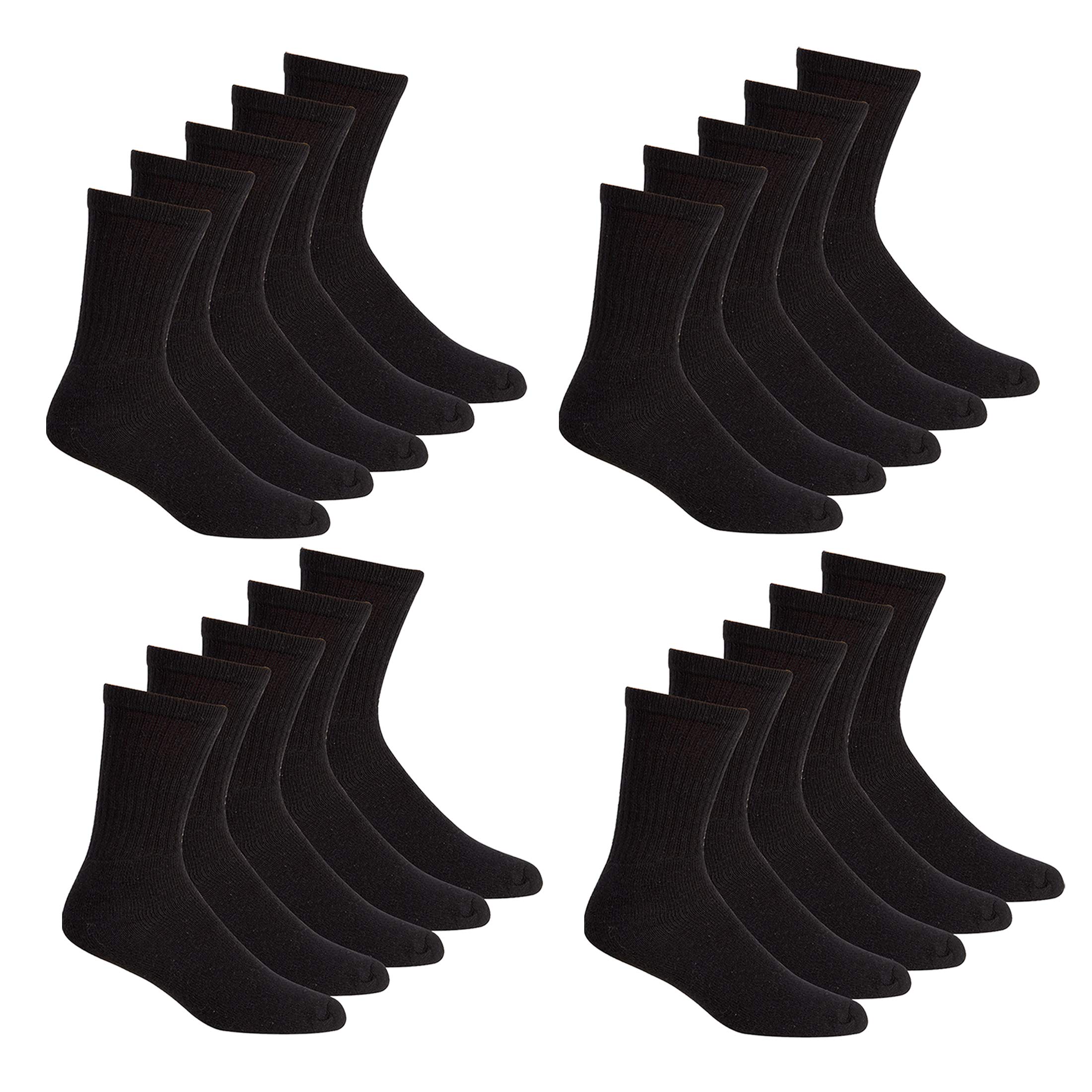 Metzuyan Men's Sports Socks Plain Cotton Rich Everyday 6-11