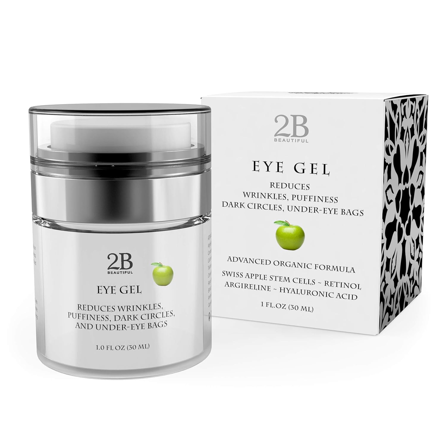 Eye Gel for Wrinkles, Puffiness, Dark Circles, Puffy Eyes, Under Eye Bags, anti Sagging, Fine Lines, Crows Feet for Women and Men, 1 oz Unisex Eye Cream : Beauty & Personal Care