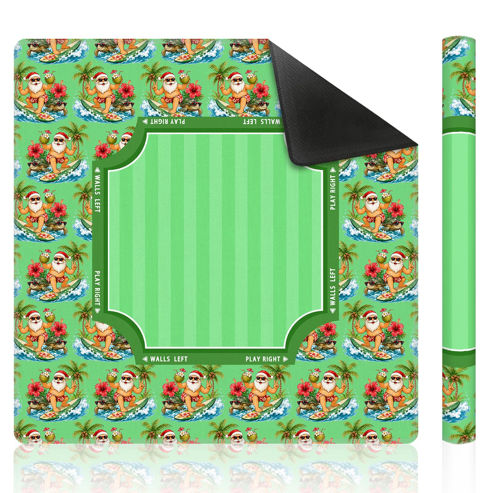 HSPD Mahjong Tapis en caoutchouc antidérapant et réduction du bruit multi-usages 039