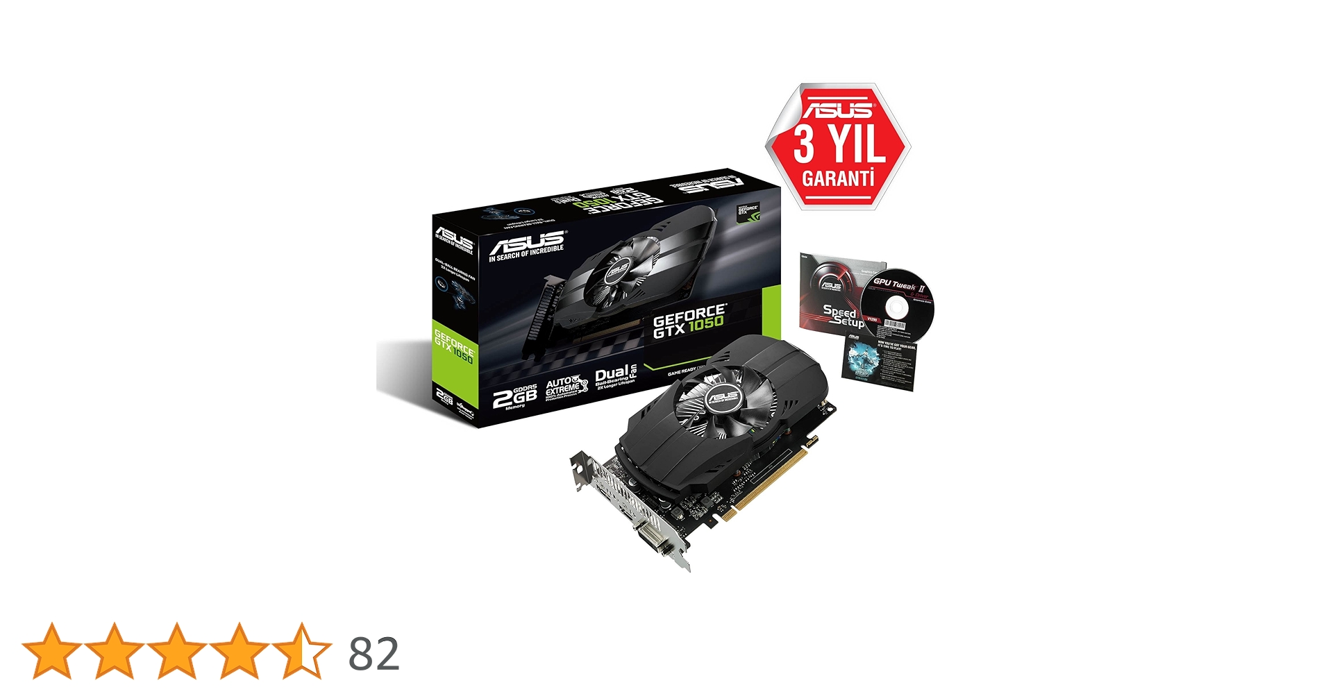 Amazon | ASUS PH-GTX1050-2G NVIDIA GeForce GTX 1050 2 GB