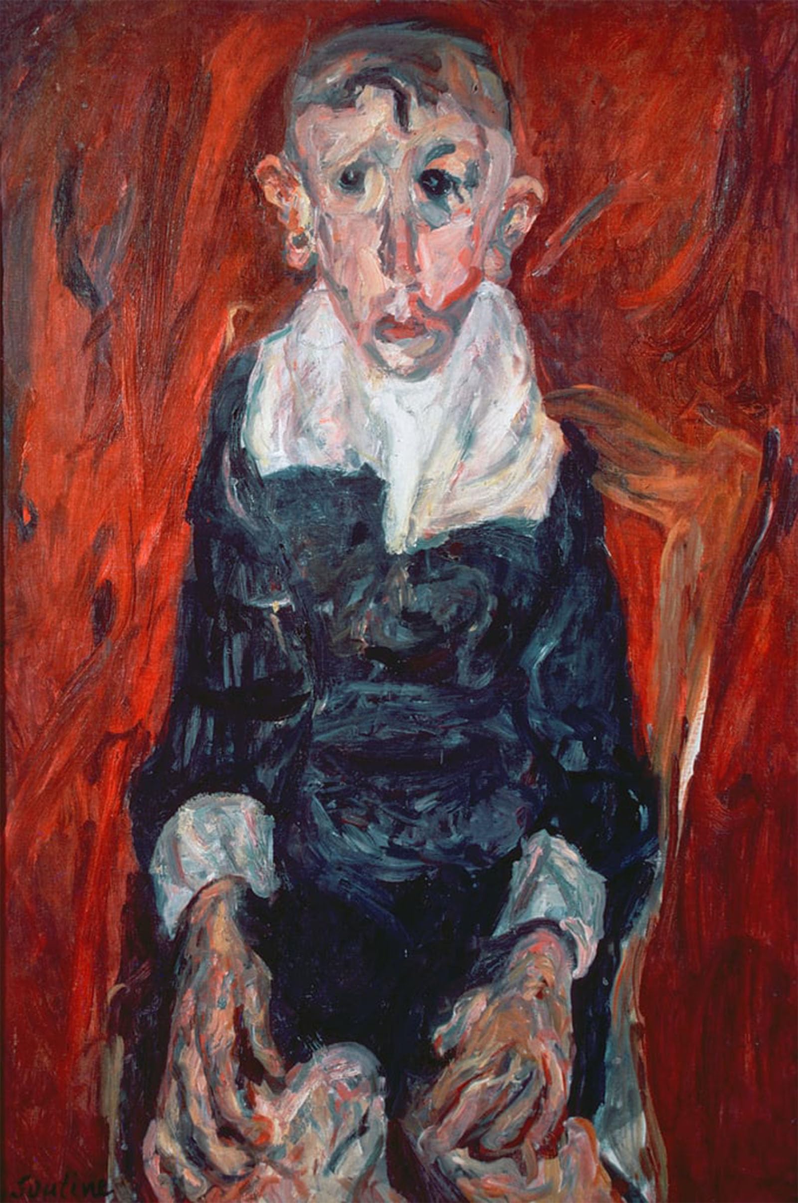 Artxlxxbn No Frame Famous Print Painting Colorful Art Print The Village Idiot By Chaim Soutine Canvas Art Decorations For Home Decor 60X90cm
