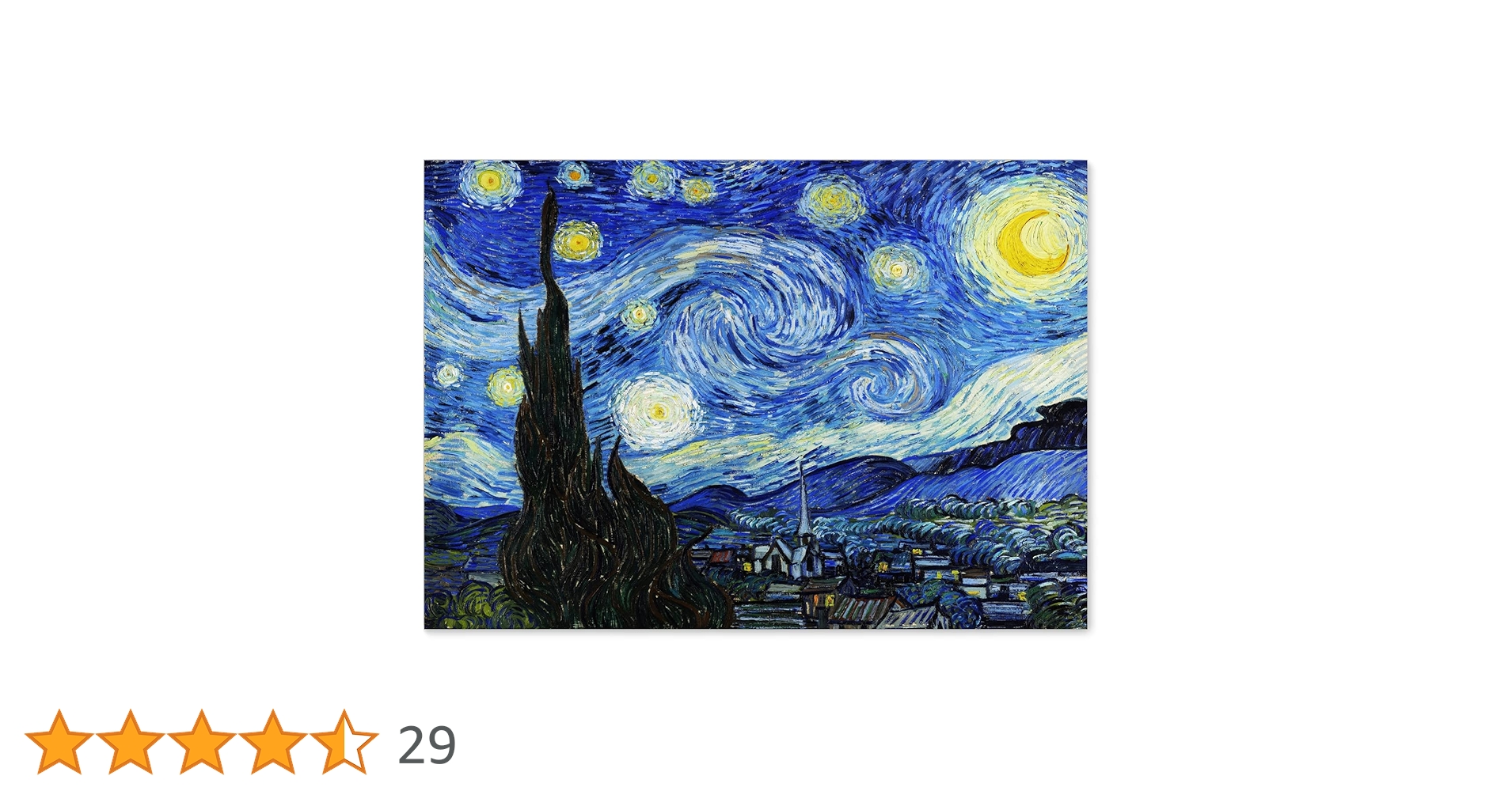 Amazon.co.jp: ポスター ゴッホ 『星月夜』 A3サイズ【日本製